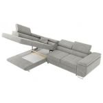 Narożnik GUSTAW L - strona lewa - jasnoszary, struktura