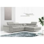 Narożnik GUSTAW L - strona prawa - jasnoszary, struktura