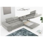 Narożnik GUSTAW L - strona prawa - jasnoszary, struktura