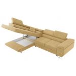 Narożnik GUSTAW L - strona lewa - żółty, struktura