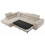 Narożnik GUSTAW L - strona lewa - kremowy, boucle