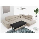 Narożnik GUSTAW L - strona prawa - kremowy, boucle