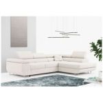 Narożnik GUSTAW L - strona prawa - biały, boucle