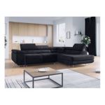 Narożnik GUSTAW L - strona prawa - szary, welwet