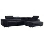 Narożnik GUSTAW L - strona prawa - szary, welwet