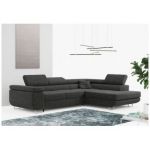 Narożnik GUSTAW L - strona prawa - ciemnoszary, boucle