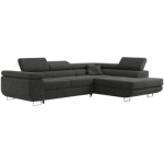 Narożnik GUSTAW L - strona prawa - ciemnoszary, boucle