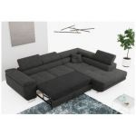 Narożnik GUSTAW L - strona prawa - ciemnoszary, boucle