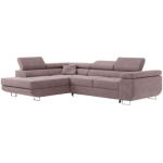 Narożnik GUSTAW L - strona lewa - różowy, struktura