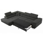 Narożnik GUSTAW L - strona lewa - ciemnoszary, boucle