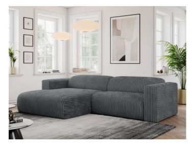 Narożnik PASADENA L - strona lewa - szary, sztruks