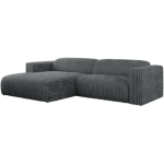 Narożnik PASADENA L - strona lewa - szary, sztruks