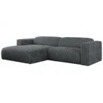 Narożnik PASADENA L - strona lewa - szary, sztruks