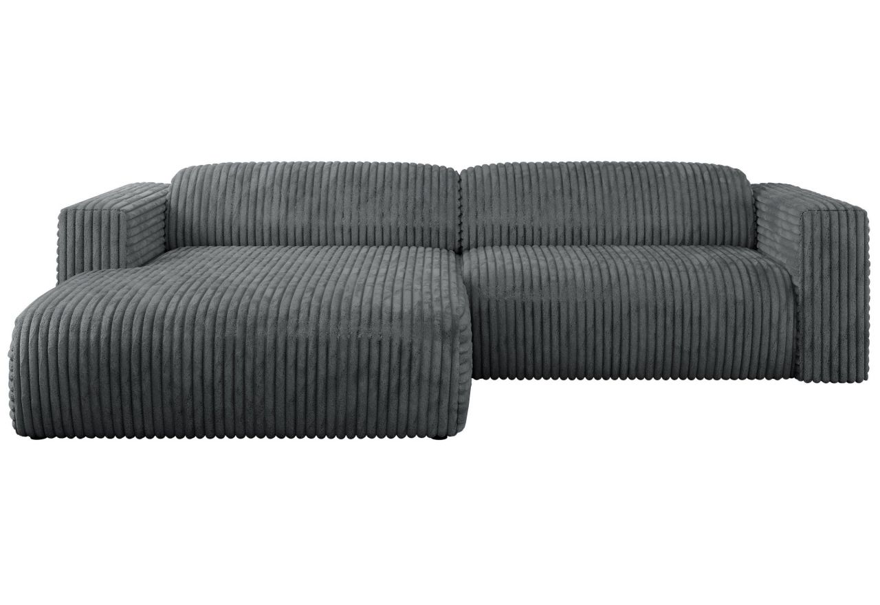 Narożnik PASADENA L - strona lewa - szary, sztruks