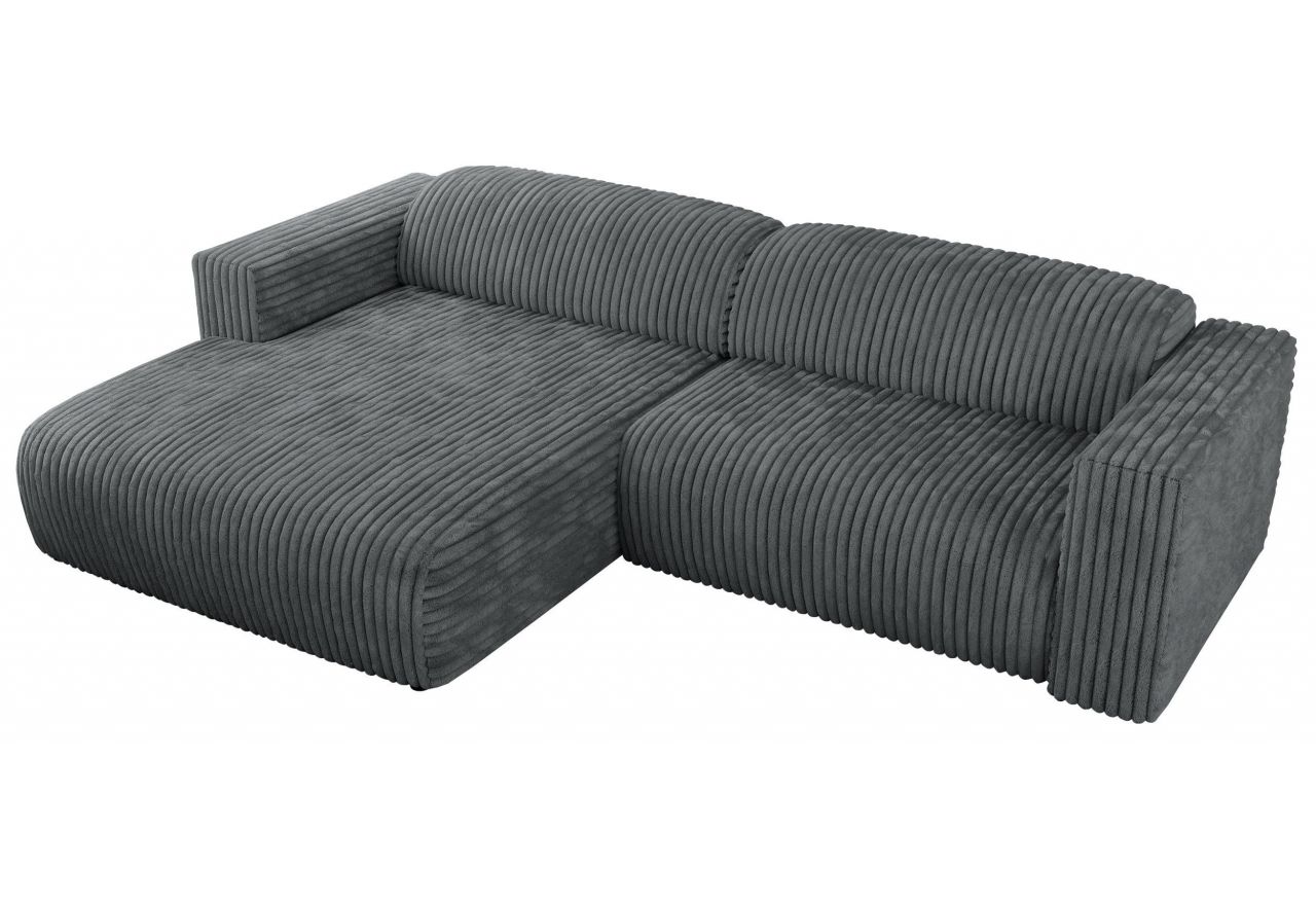 Narożnik PASADENA L - strona lewa - szary, sztruks