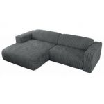 Narożnik PASADENA L - strona lewa - szary, sztruks