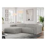 Narożnik PASADENA L - strona lewa - jasnoszary, sztruks