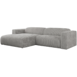 Narożnik PASADENA L - strona lewa - jasnoszary, sztruks