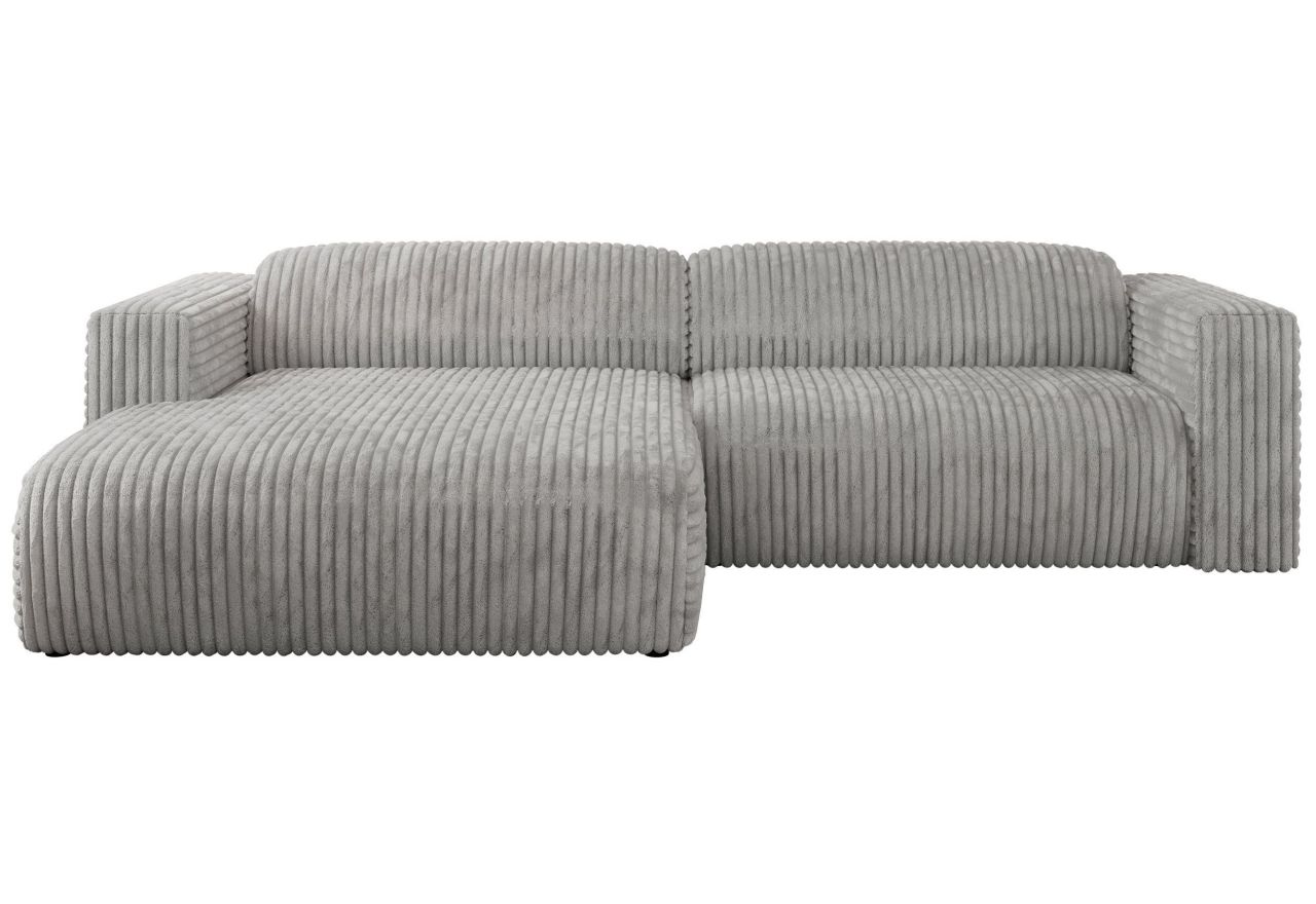 Narożnik PASADENA L - strona lewa - jasnoszary, sztruks