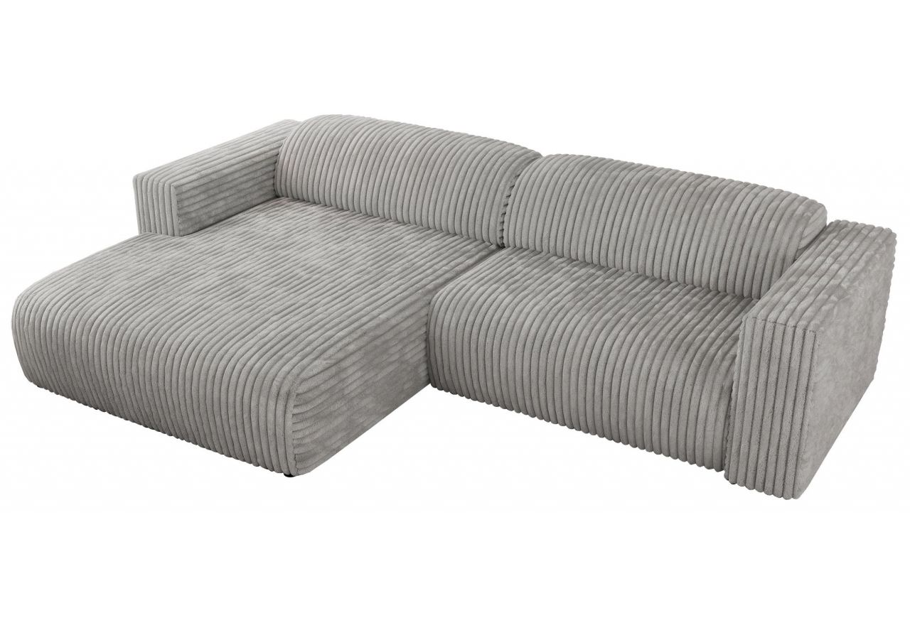 Narożnik PASADENA L - strona lewa - jasnoszary, sztruks