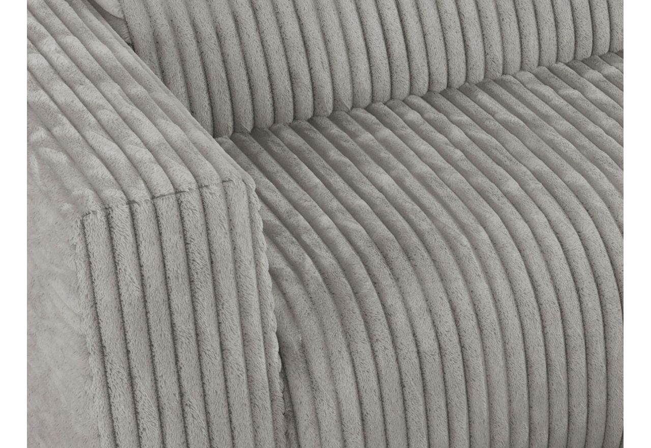 Narożnik PASADENA L - strona lewa - jasnoszary, sztruks