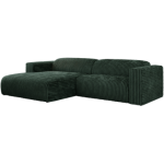 Narożnik PASADENA L - strona lewa - ciemnozielony, sztruks