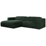 Narożnik PASADENA L - strona lewa - ciemnozielony, sztruks