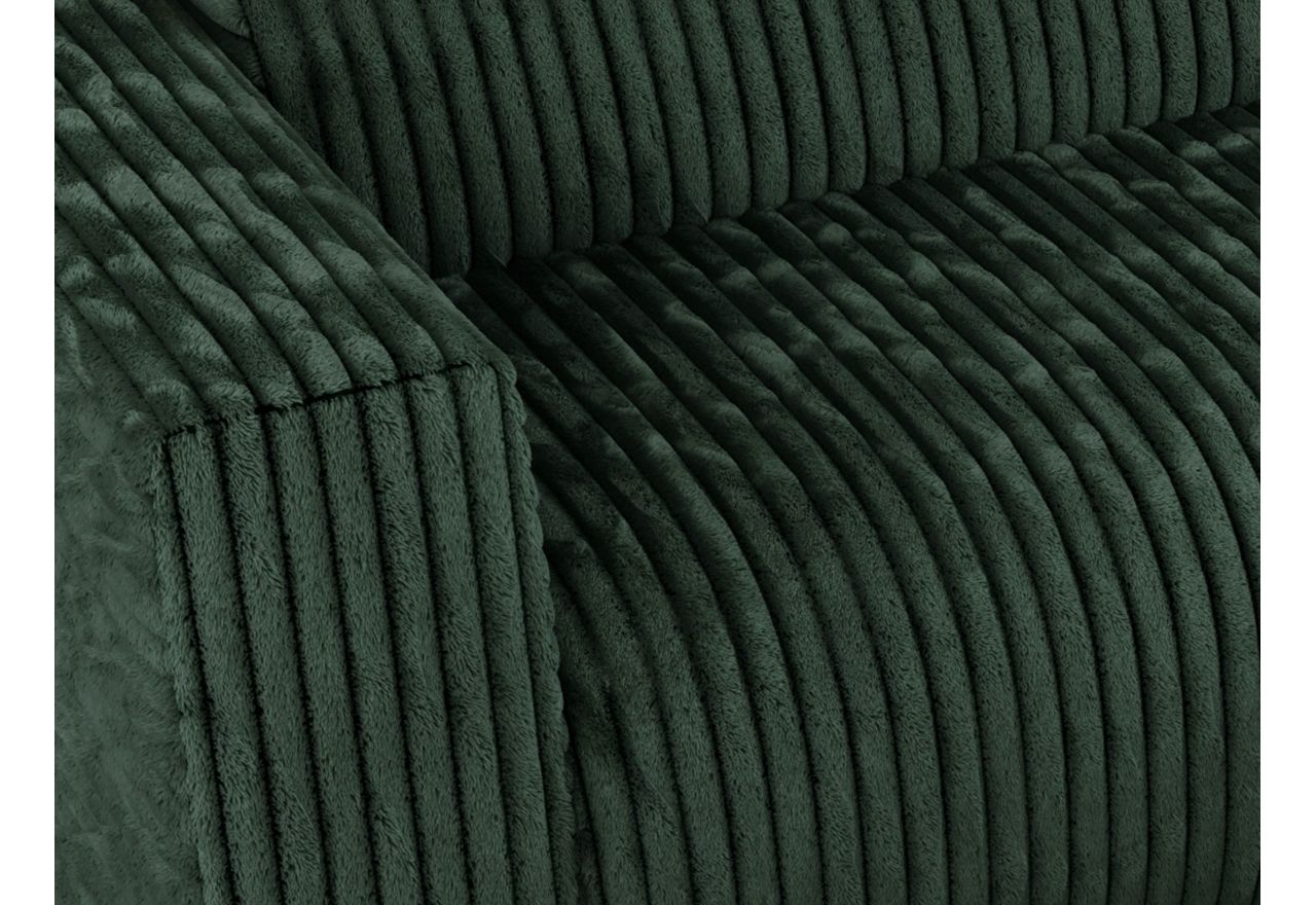 Narożnik PASADENA L - strona lewa - ciemnozielony, sztruks