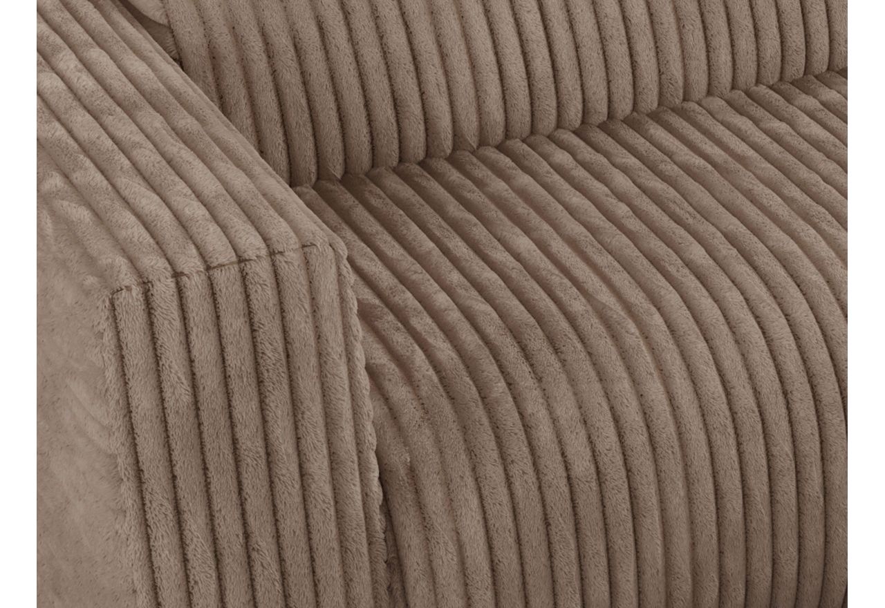 Narożnik PASADENA L - strona lewa - brązowy, sztruks