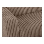 Narożnik PASADENA L - strona lewa - brązowy, sztruks