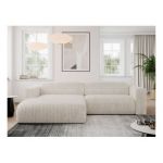 Narożnik PASADENA L - strona lewa - beżowy, sztruks