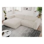 Narożnik PASADENA L - strona lewa - beżowy, sztruks