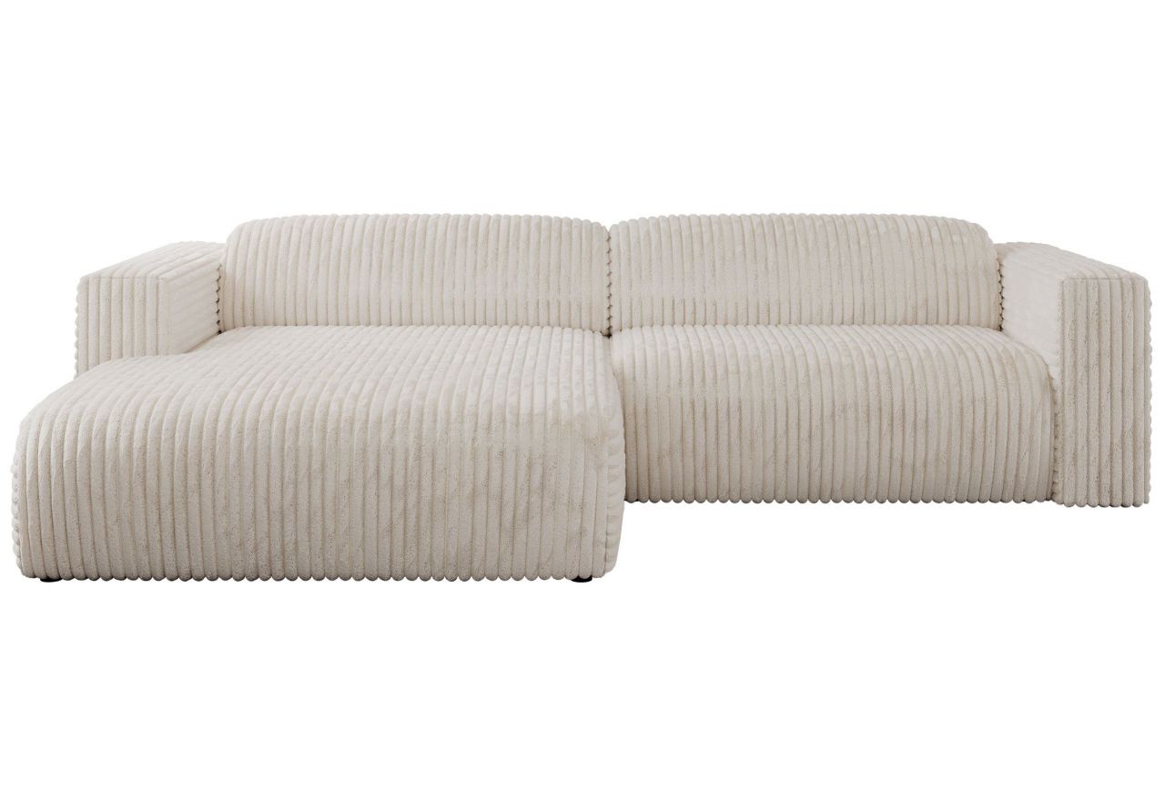 Narożnik PASADENA L - strona lewa - beżowy, sztruks