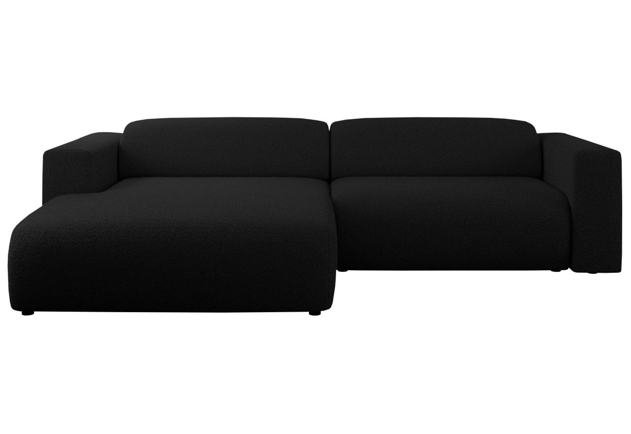 Narożnik PASADENA L - strona lewa - czarny, boucle