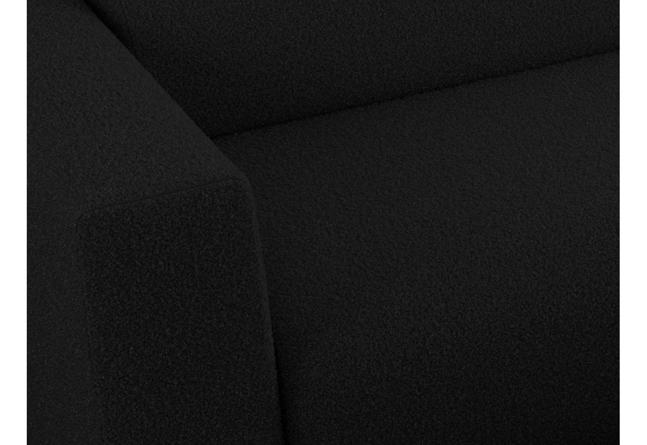 Narożnik PASADENA L - strona lewa - czarny, boucle