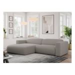 Narożnik PASADENA L - strona lewa - szary, boucle