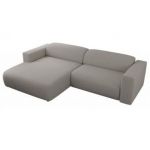 Narożnik PASADENA L - strona lewa - szary, boucle