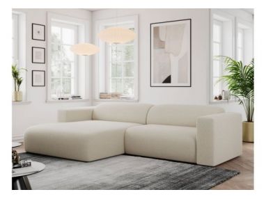 Narożnik PASADENA L - strona lewa - beżowy, boucle