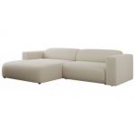 Narożnik PASADENA L - strona lewa - beżowy, boucle