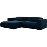 Narożnik PASADENA L - strona lewa - ciemnoniebieski, welwet