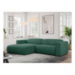 Narożnik PASADENA L - strona lewa - zielony, struktura