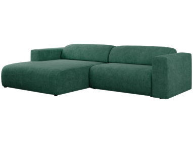 Narożnik PASADENA L - strona lewa - zielony, struktura