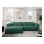 Narożnik PASADENA L - strona lewa - zielony, struktura