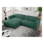 Narożnik PASADENA L - strona lewa - zielony, struktura