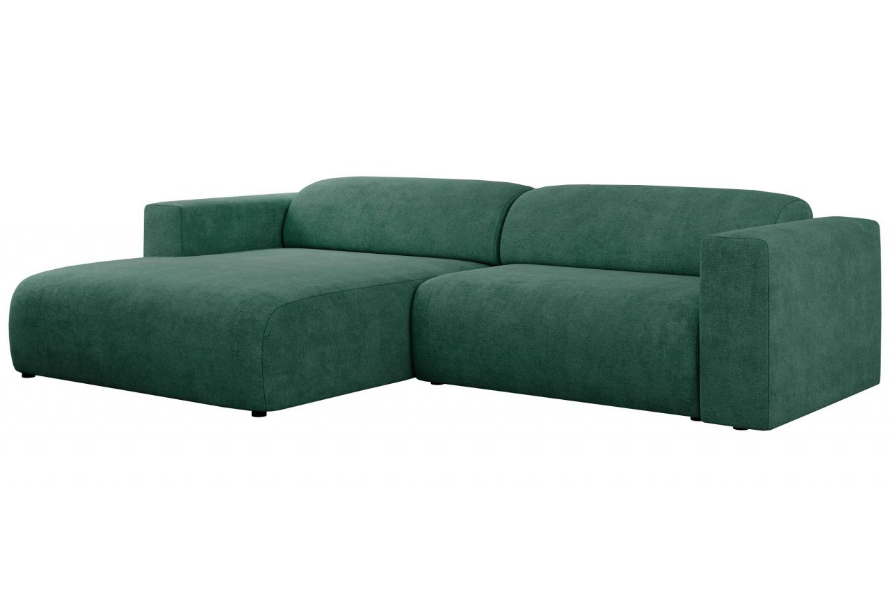 Narożnik PASADENA L - strona lewa - zielony, struktura