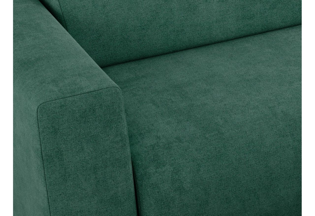 Narożnik PASADENA L - strona lewa - zielony, struktura