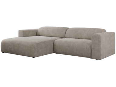 Narożnik PASADENA L - strona lewa - beżowy, struktura