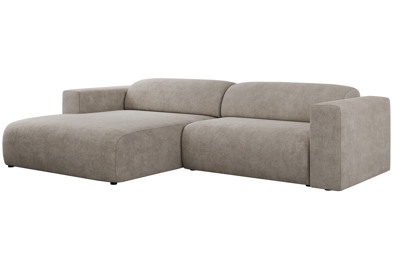 Narożnik PASADENA L - strona lewa - beżowy, struktura