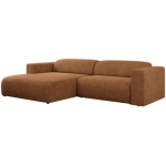 Narożnik PASADENA L - strona lewa - pomarańczowy, struktura