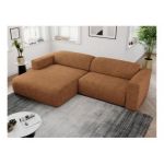 Narożnik PASADENA L - strona lewa - pomarańczowy, struktura